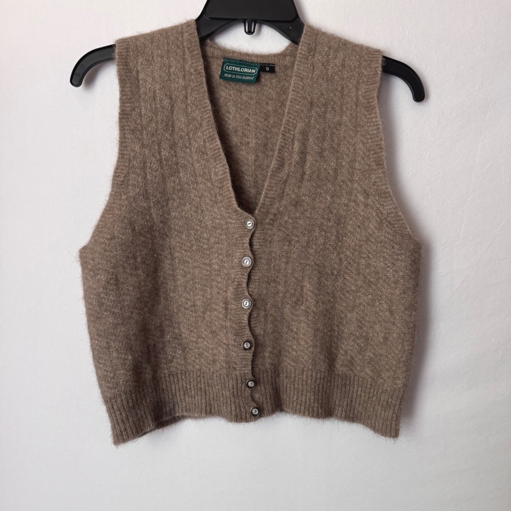Lothlorian New Zealand Vest Women S Possum Wool Luxury Sleeveless Button Down